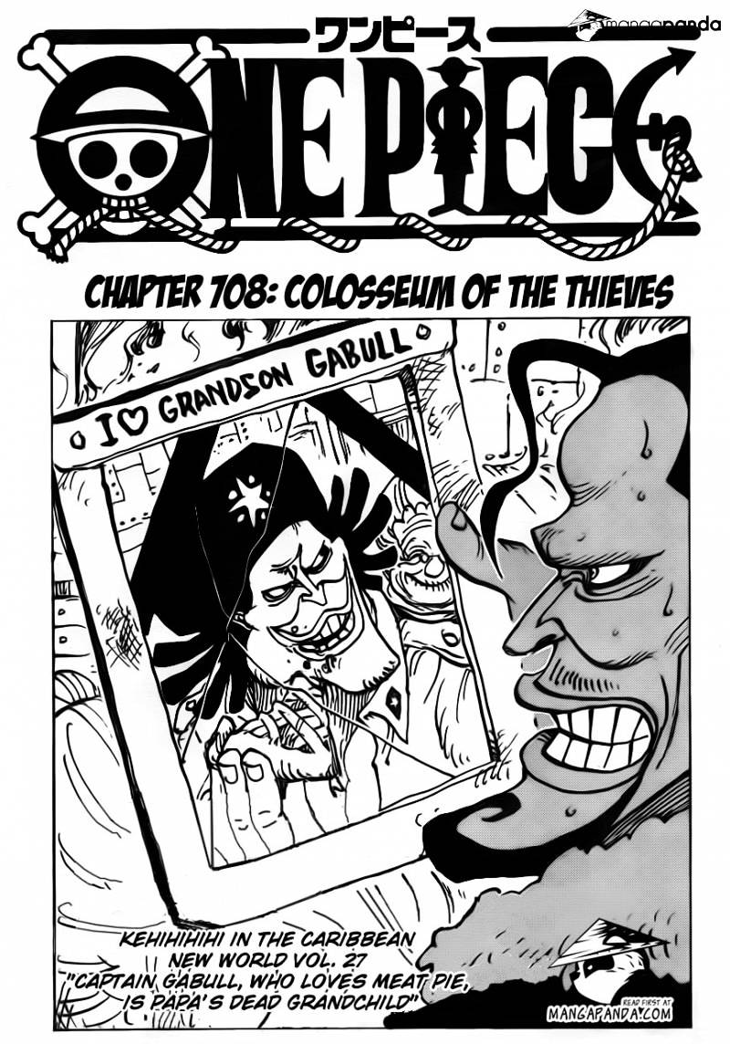 One Piece, Chapter 708 - Colosseum Of The Thieves image 03