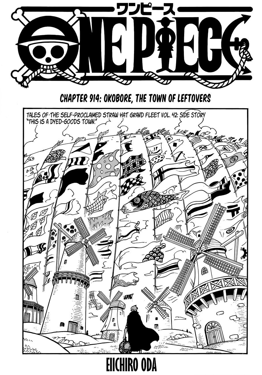 One Piece, Chapter 914 - Okobore, The Town of Leftovers image 01