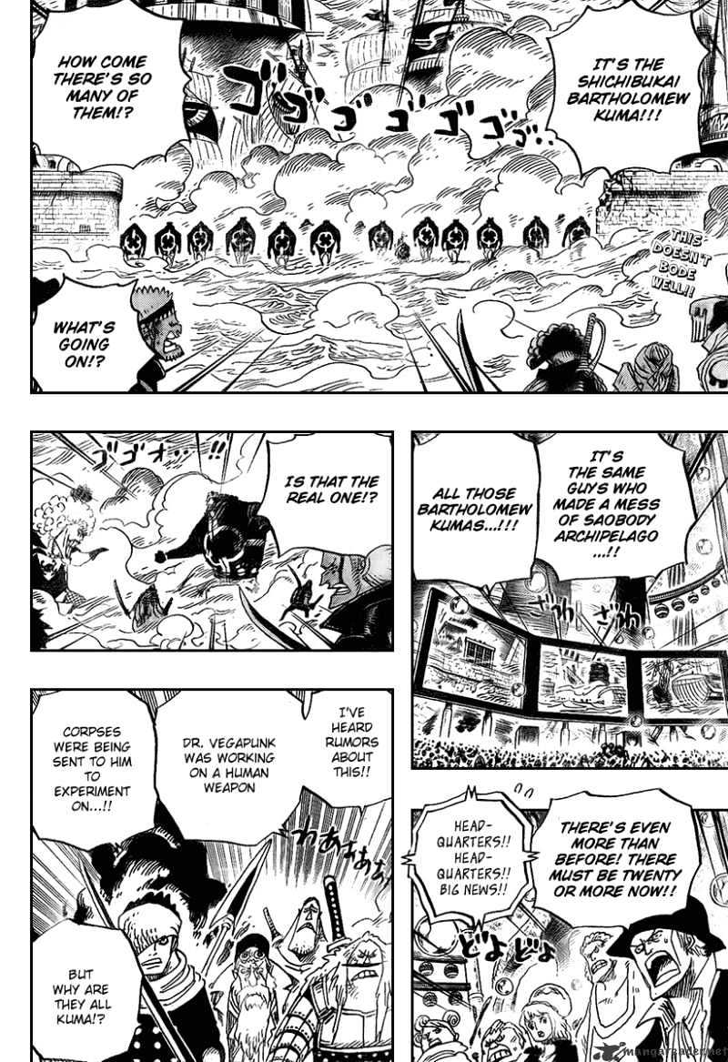 One Piece, Chapter 562 - Pirate Great Swirling Spider Squad! image 02