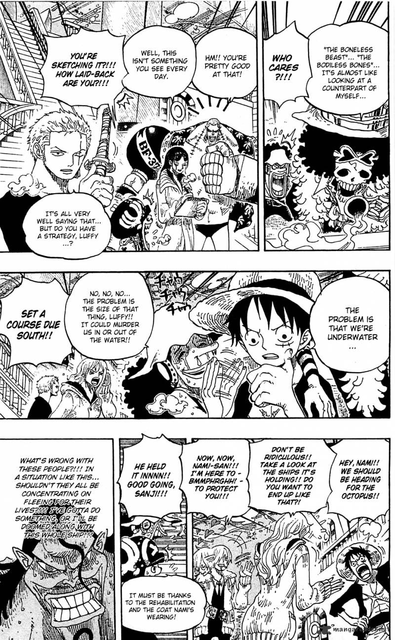 One Piece, Chapter 605 - The Kraken and the Pirates image 03