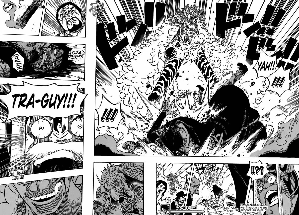 One Piece, Chapter 729 - Shichibukai Doflamingo VS Shichibukai Law image 17