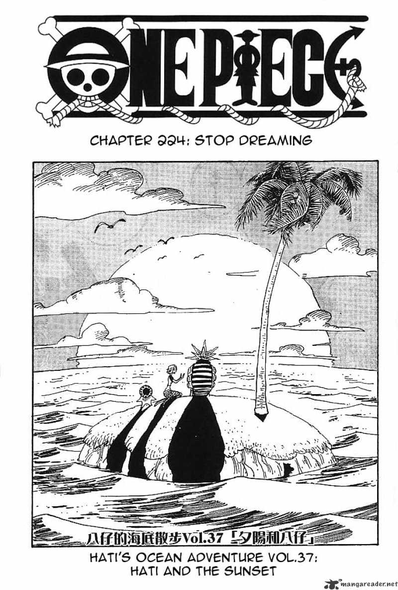 One Piece, Chapter 224 - Stop Dreaming image 01
