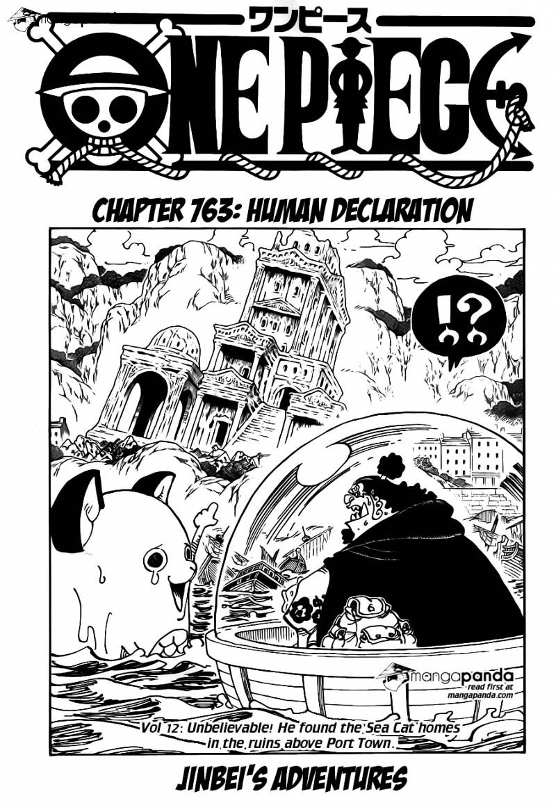One Piece, Chapter 763 - Human Declaration image 01