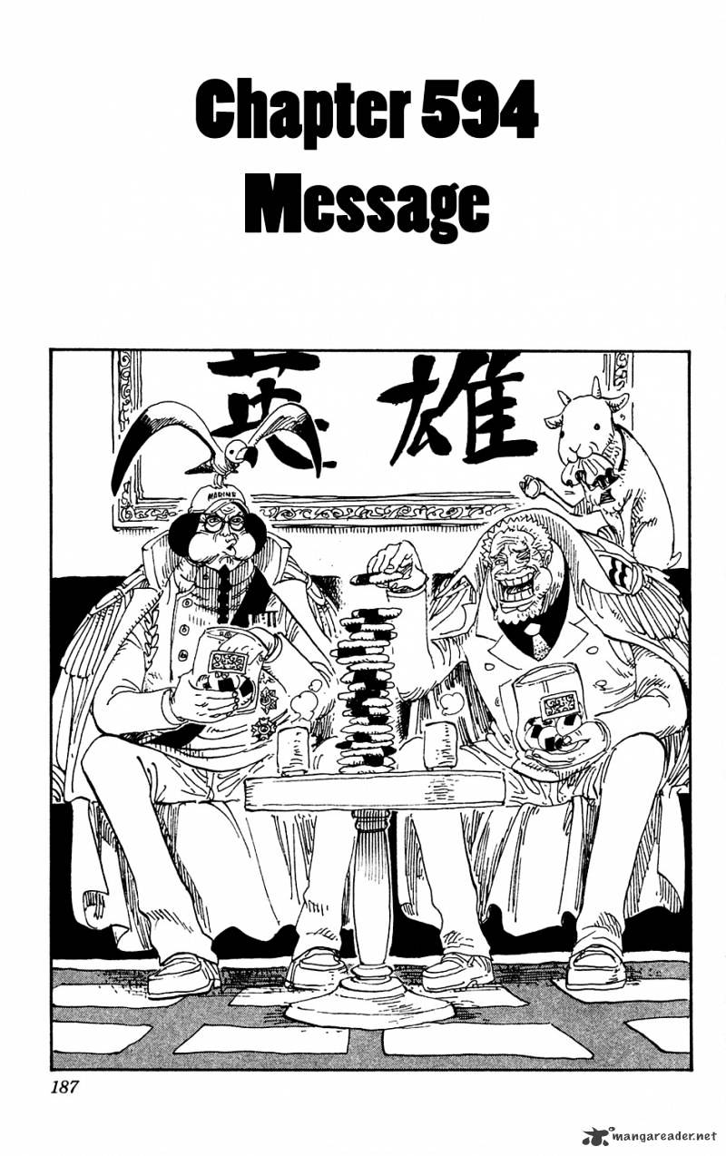 One Piece, Chapter 594 - Message image 01