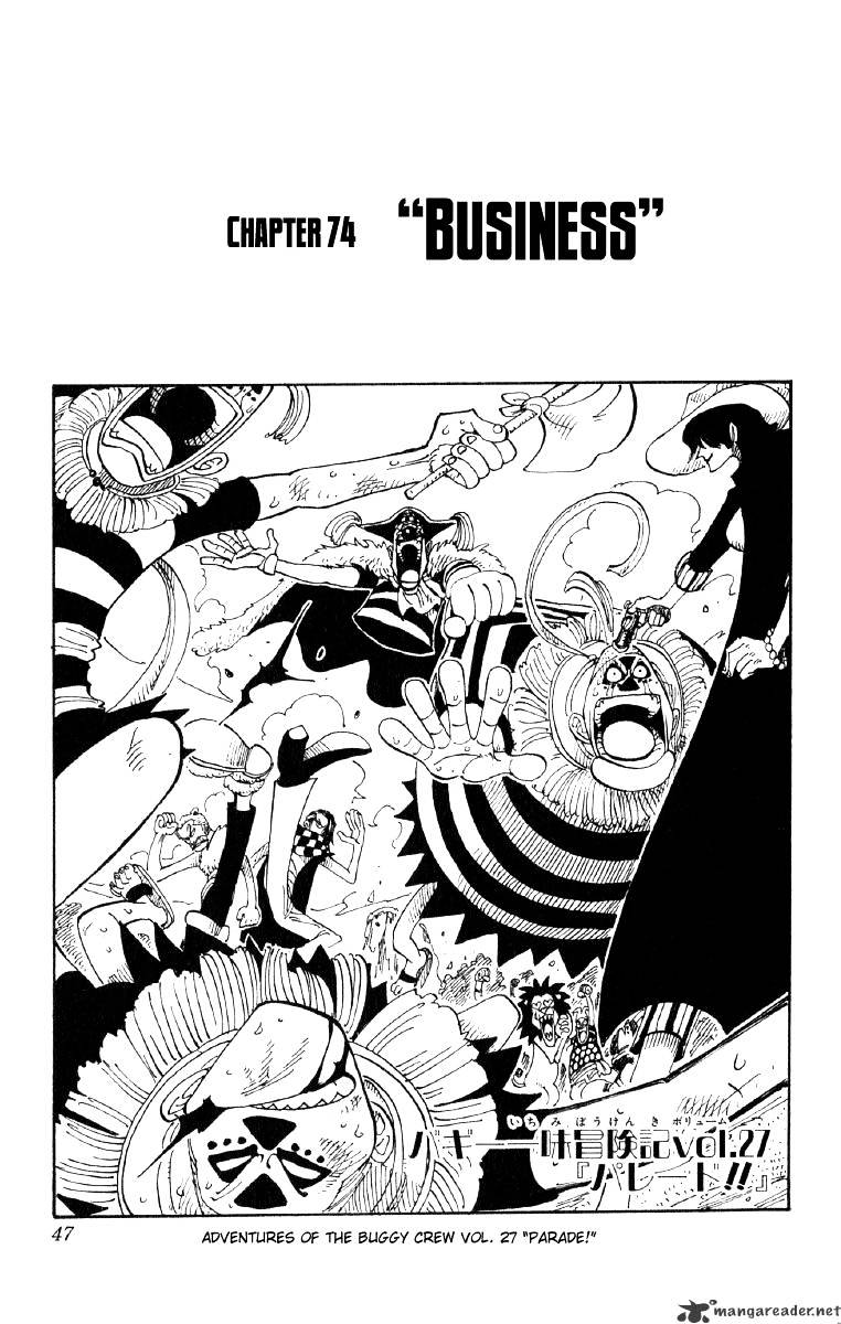 One Piece, Chapter 74 - Business image 01