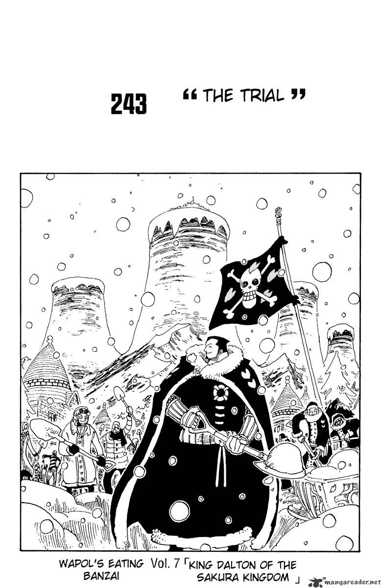 One Piece, Chapter 243 - The Trail image 01