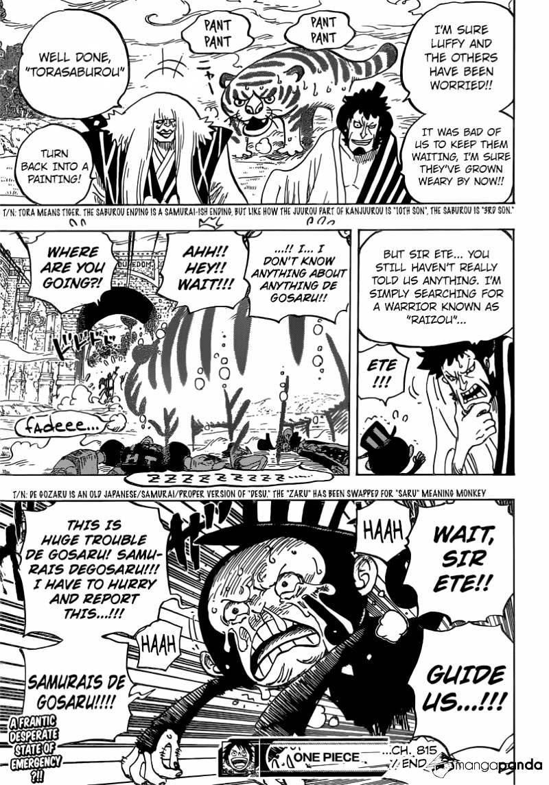 One Piece, Chapter 815 - Take Me With You image 19
