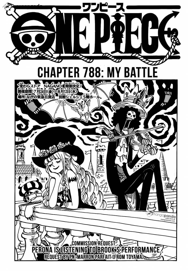 One Piece, Chapter 788 - My Battle image 01
