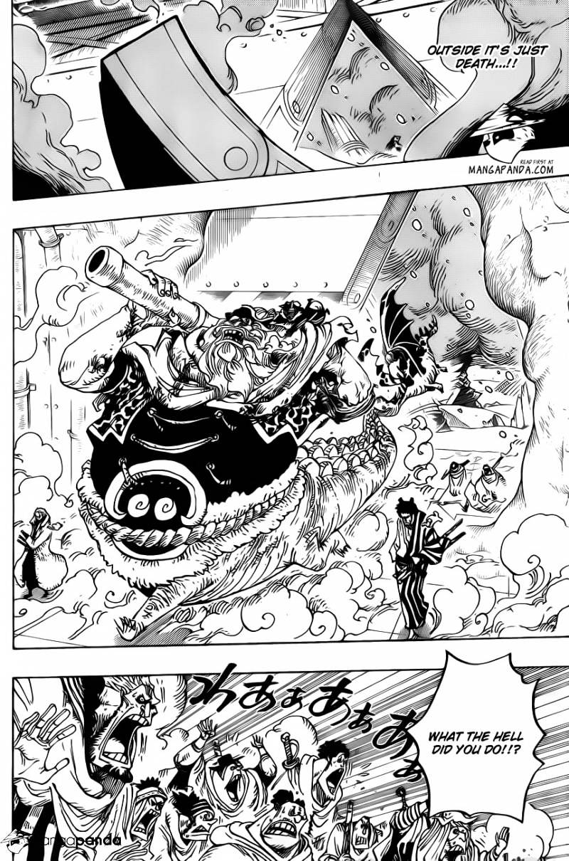 One Piece, Chapter 678 - Inside the lab, lobby of building A image 04