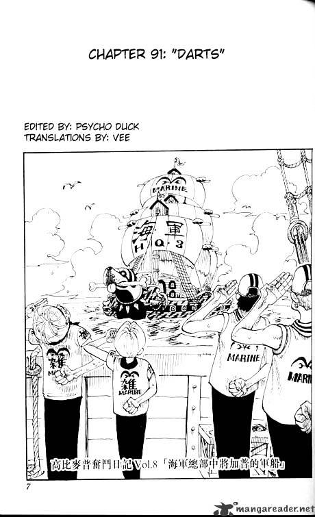One Piece, Chapter 91 - Darts image 01