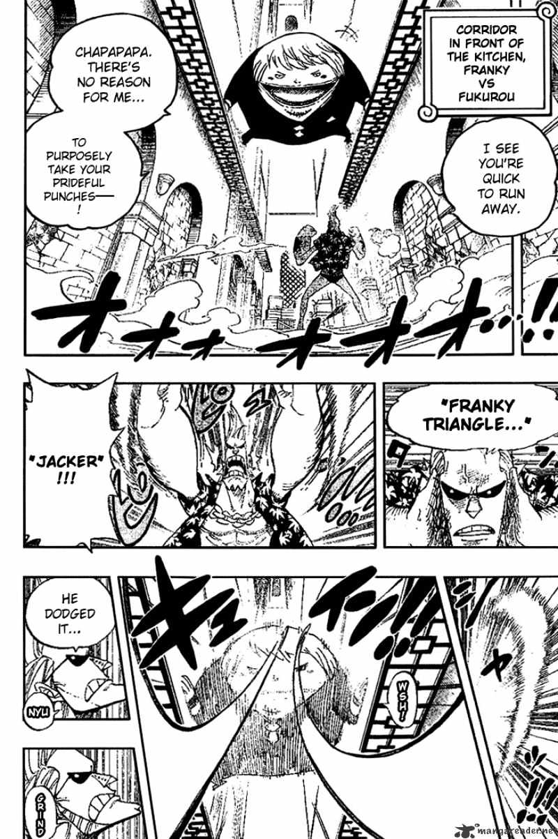 One Piece, Chapter 404 - Franky Vs Fukurou image 04
