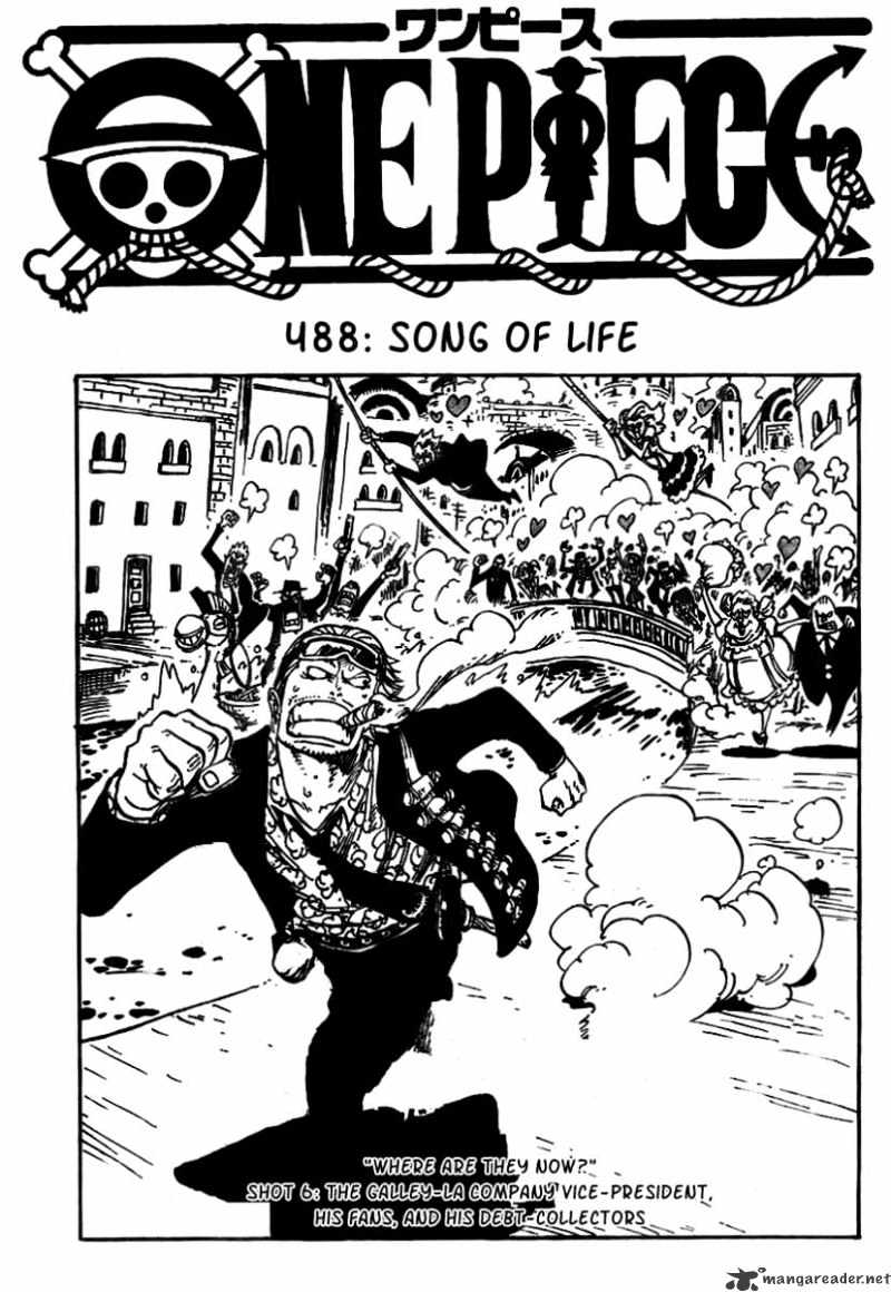 One Piece, Chapter 488 - Song of Life image 02
