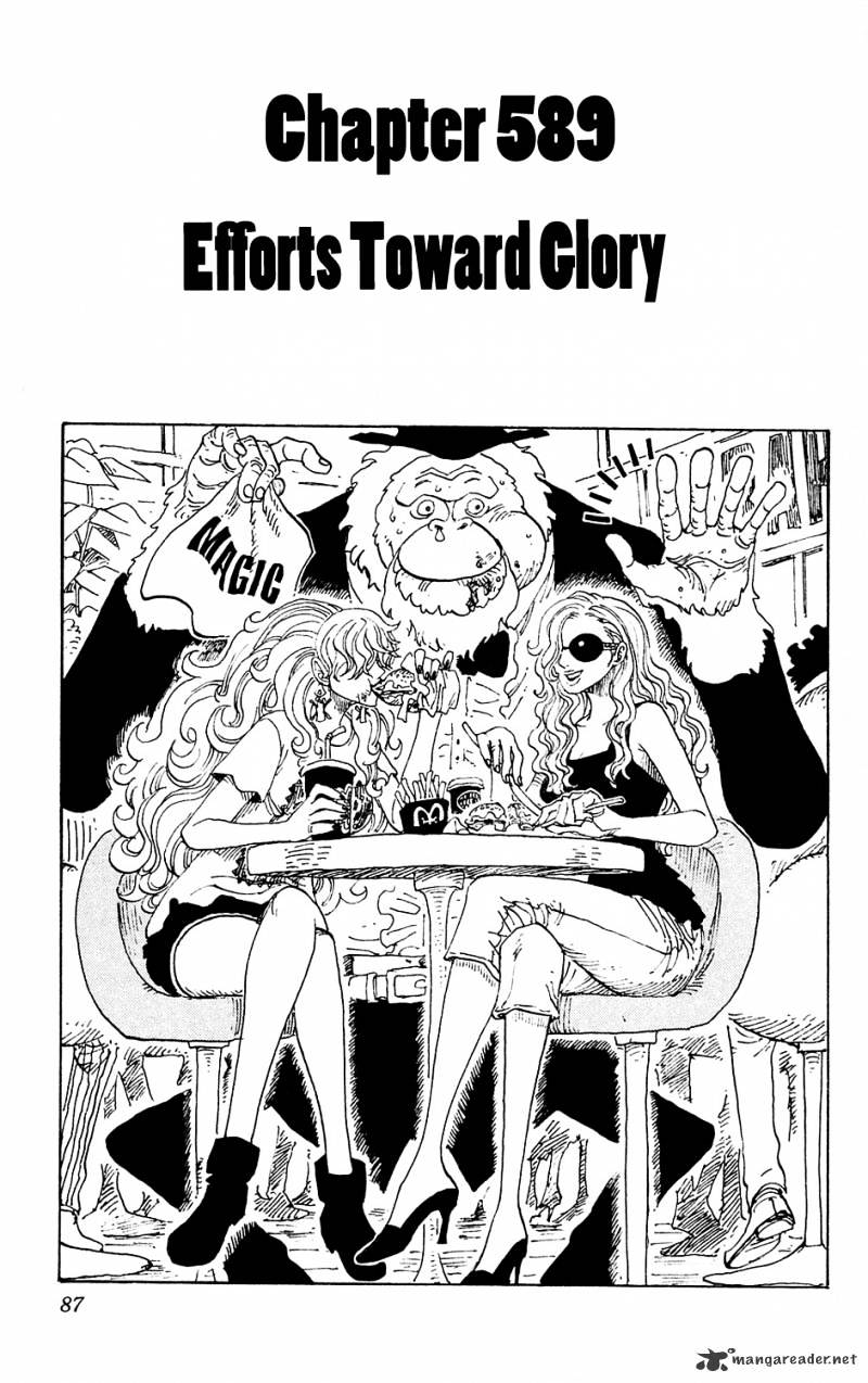 One Piece, Chapter 589 - Efforts Toward Glory image 01