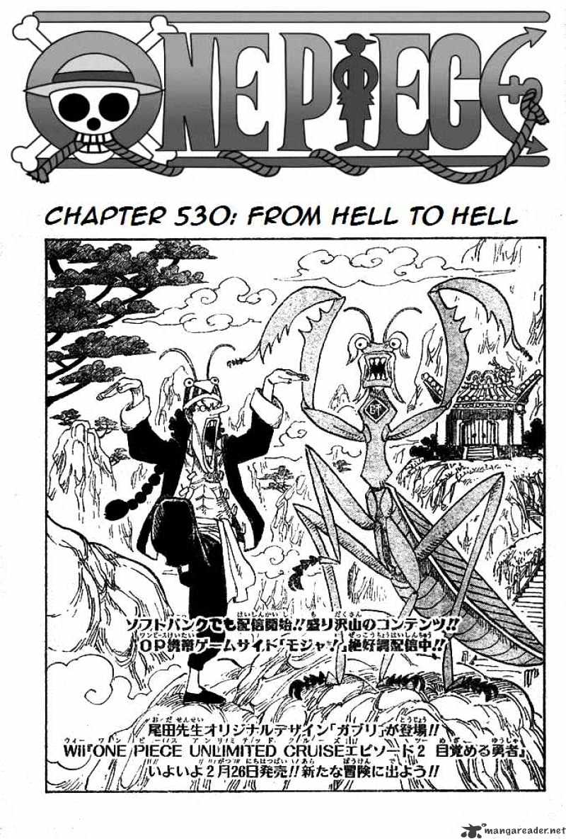 One Piece, Chapter 530 - From Hell to Hell image 01