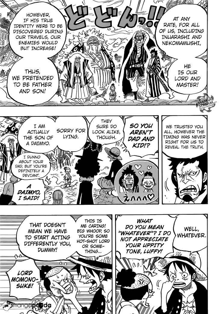 One Piece, Chapter 817 - Raizou Of The Mist image 09