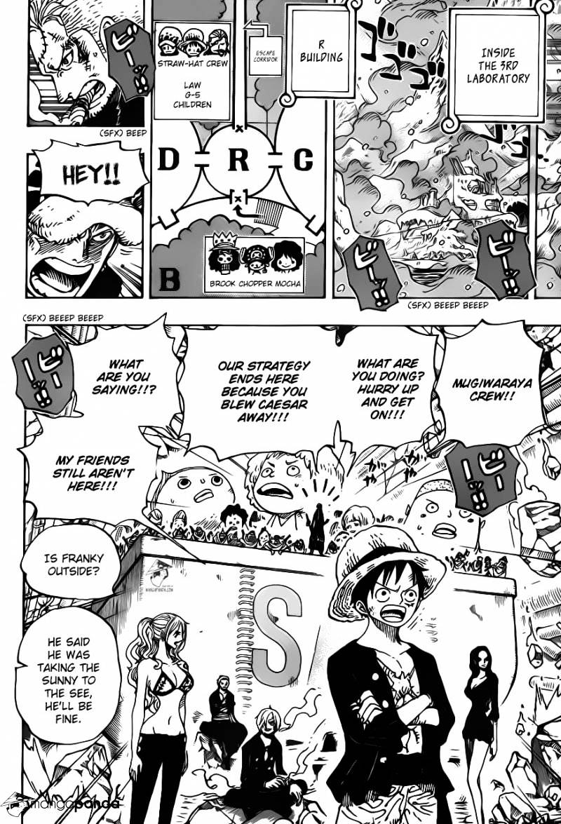 One Piece, Chapter 693 - Please Die image 14