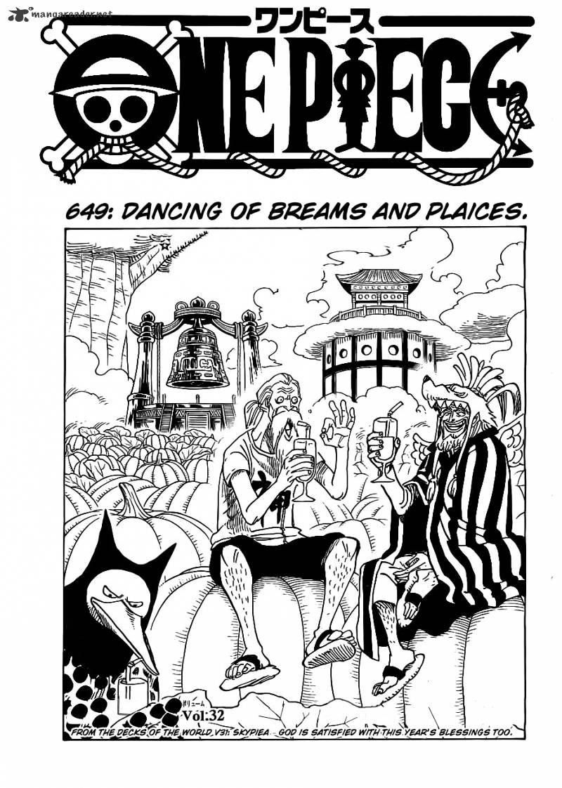 One Piece, Chapter 649 - Dancing of breams and plaices image 01