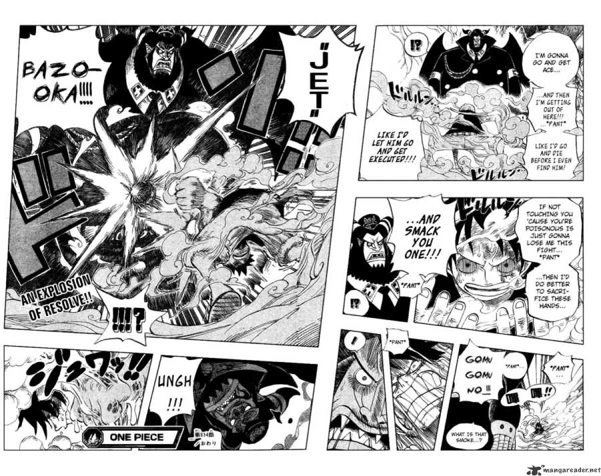 One Piece, Chapter 534 - Chief Warden Magellan vs Pirate Luffy image 17
