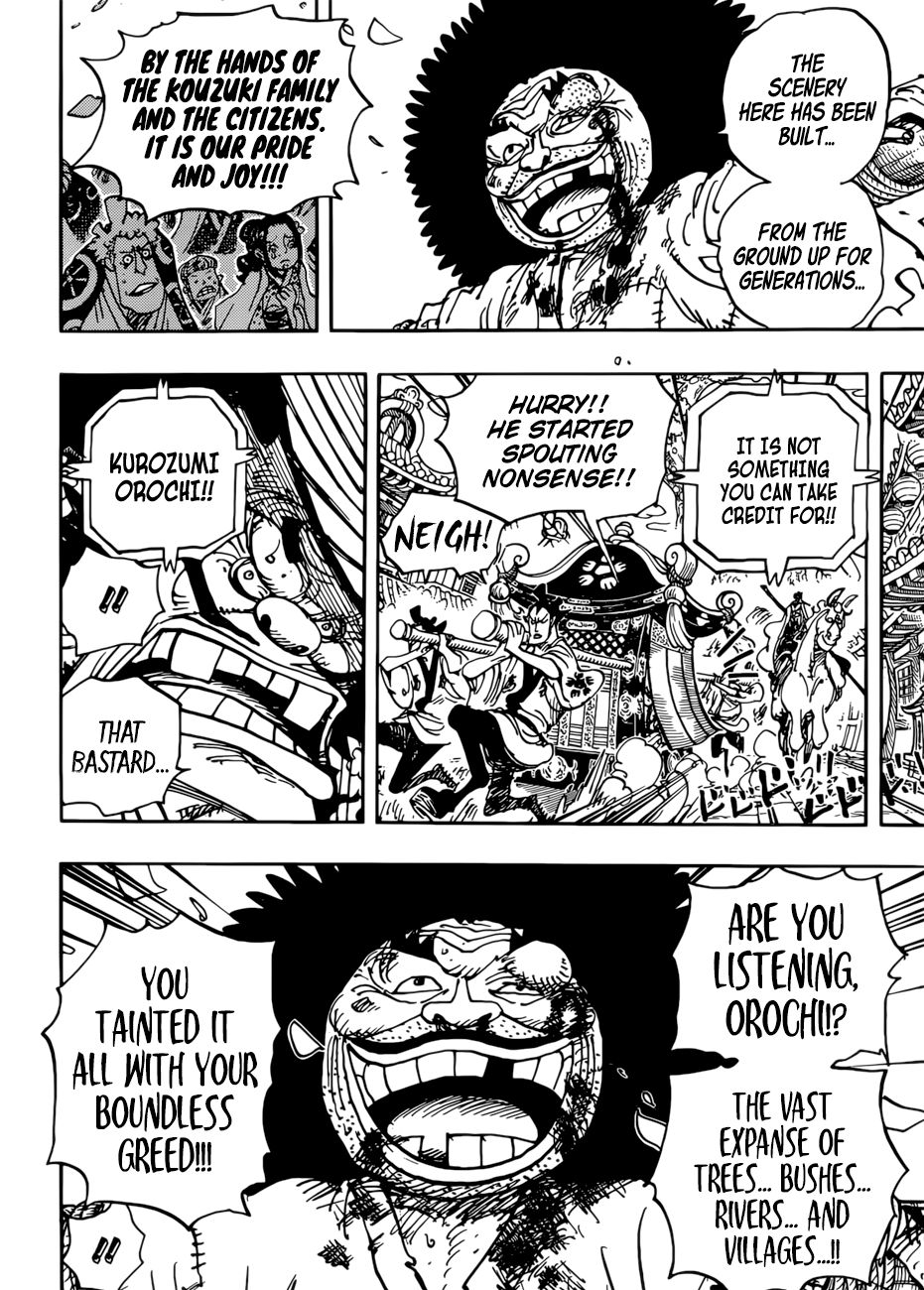 One Piece, Chapter 942 - The Daimyo of Hakumai, Shimotsuki Yasuie image 08