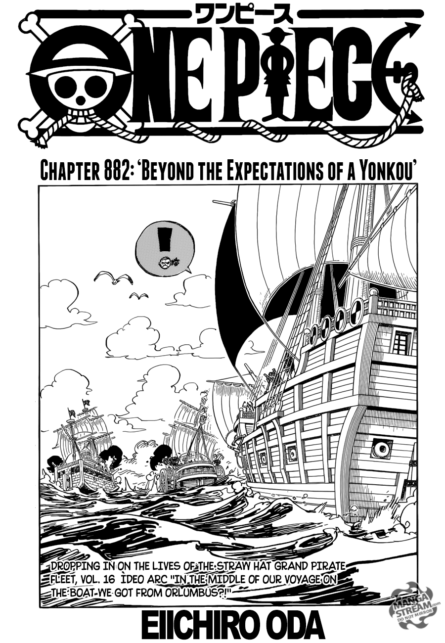 One Piece, Chapter 882 - Beyond the Expectations of a Yonkou image 02