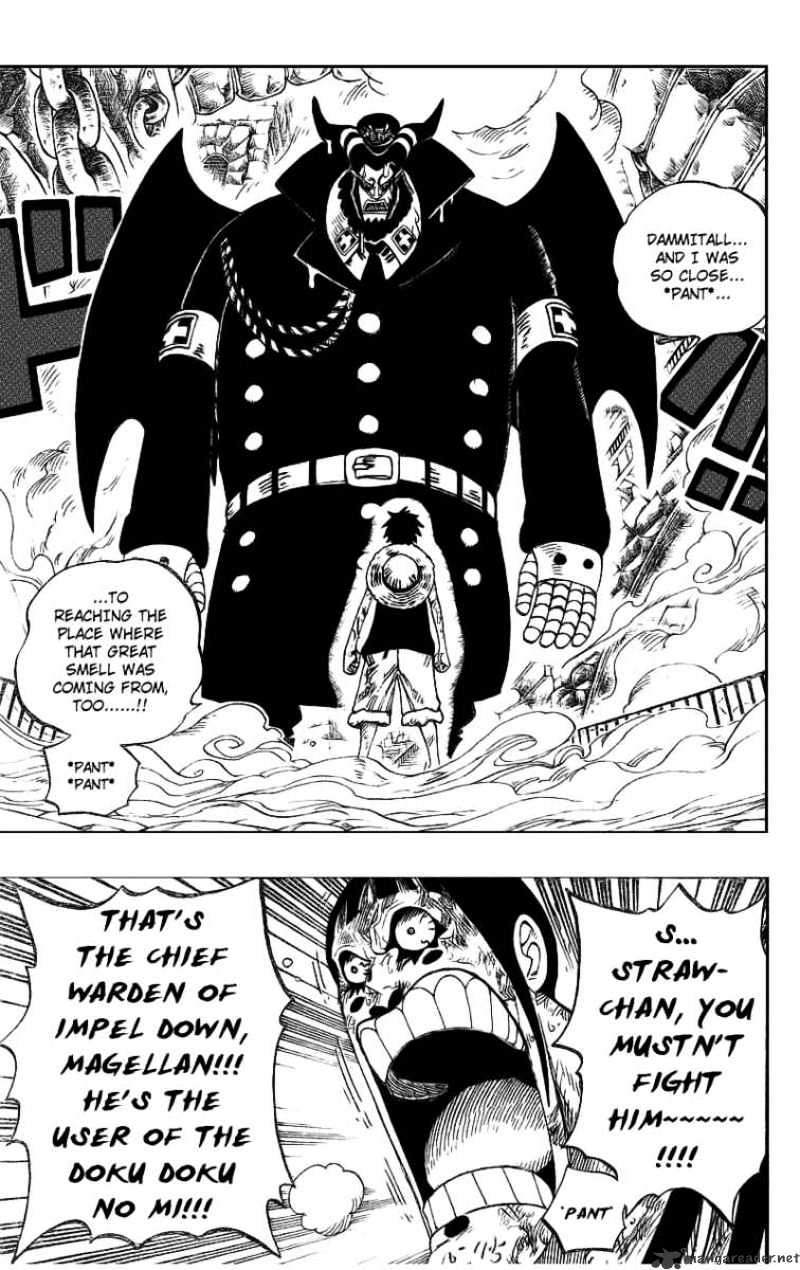 One Piece, Chapter 534 - Chief Warden Magellan vs Pirate Luffy image 03