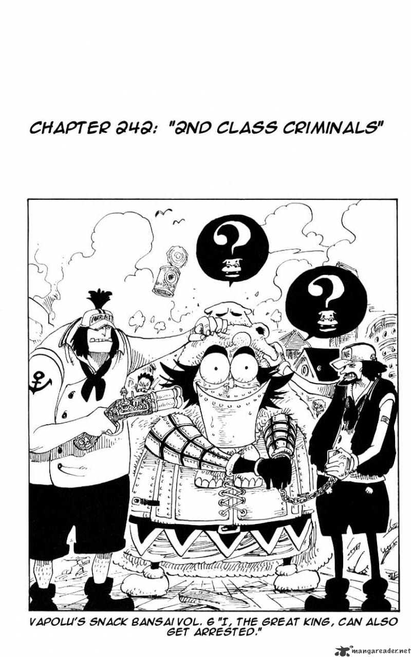 One Piece, Chapter 242 - Class-2 Criminals image 01