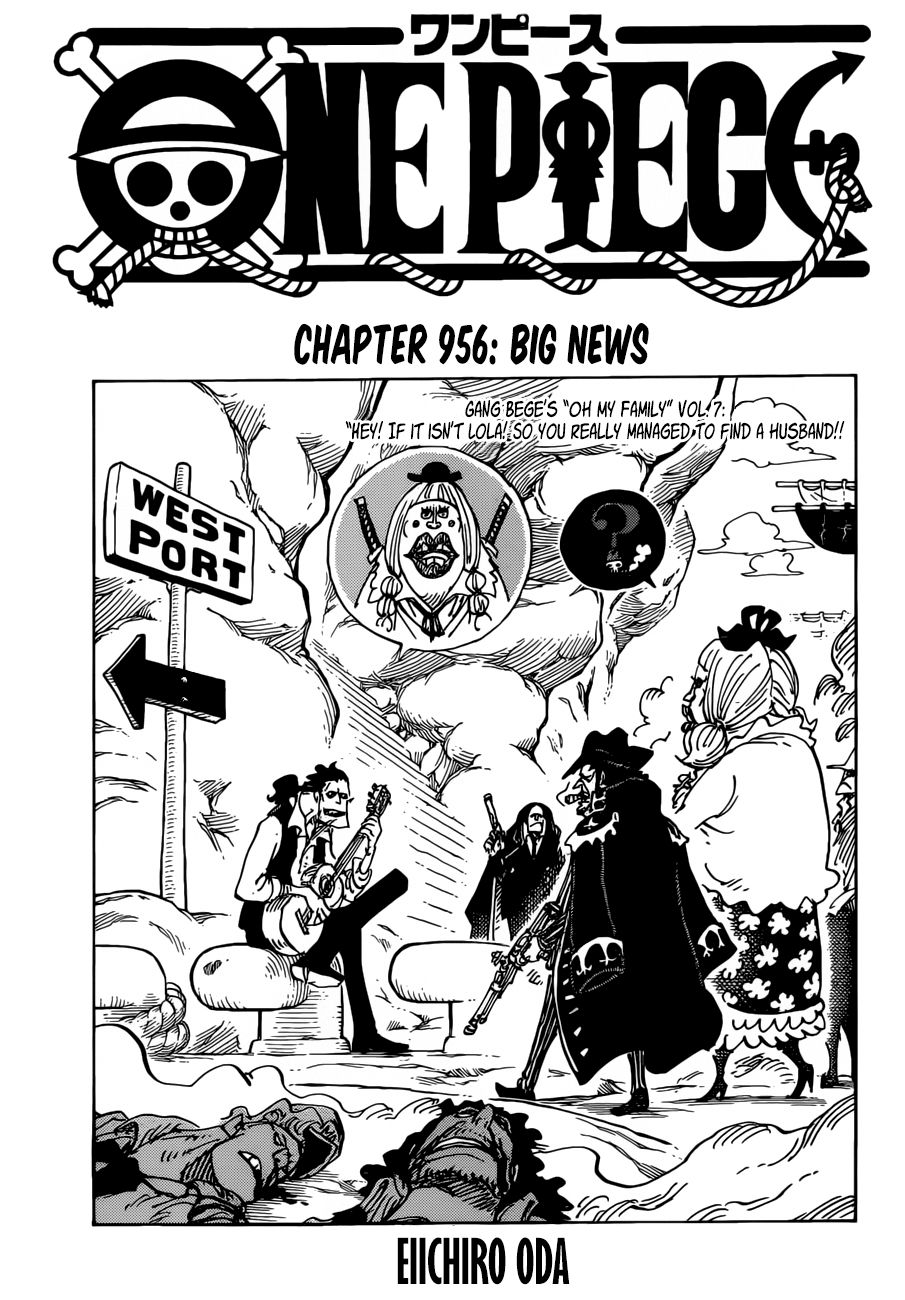 One Piece, Chapter 956 - Big News image 02