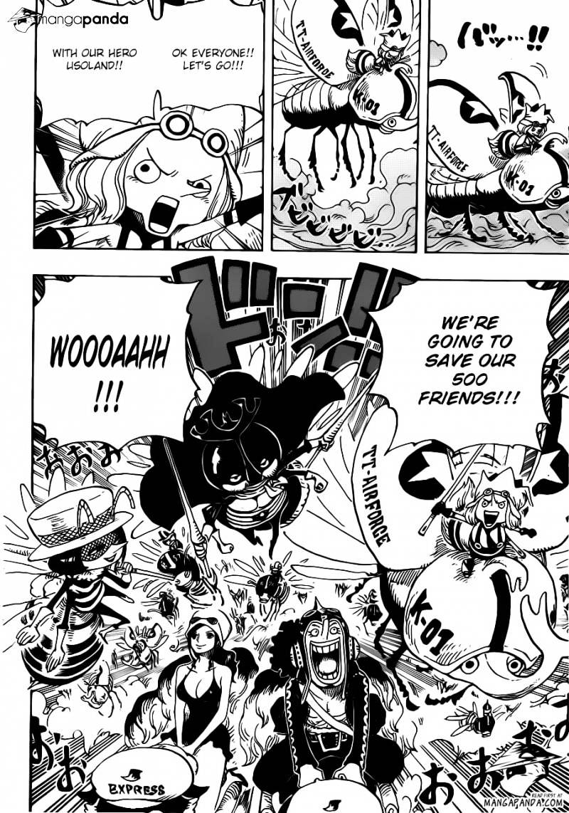One Piece, Chapter 718 - The Riku kingdom army of the flower garden image 07