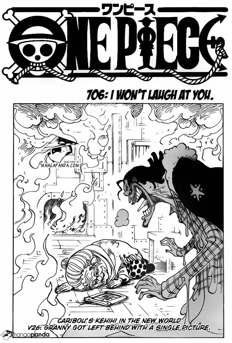 One Piece, Chapter 706 - I won’t laugh at you image 03