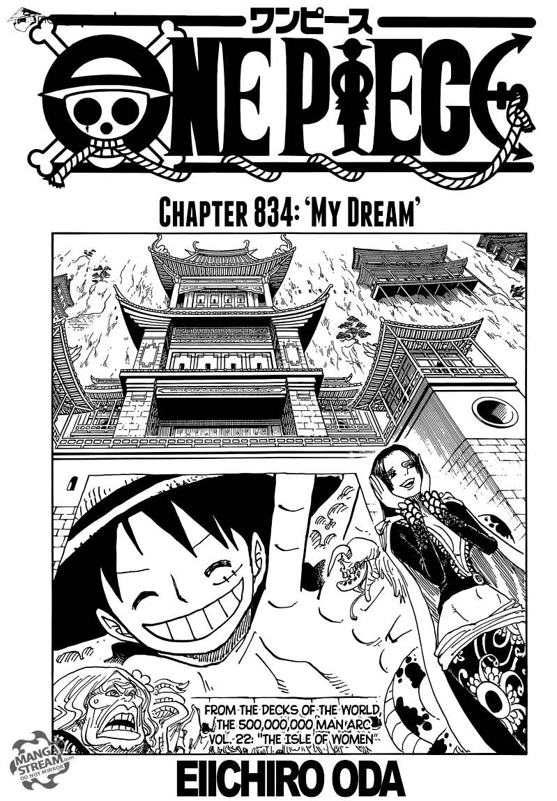 One Piece, Chapter 834 - My Dream image 01