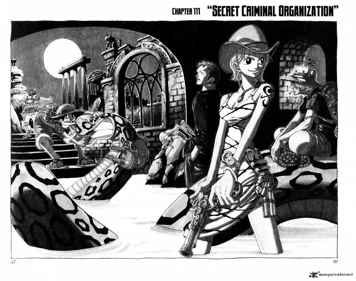 One Piece, Chapter 111 - Secret Criminal Agency image 02