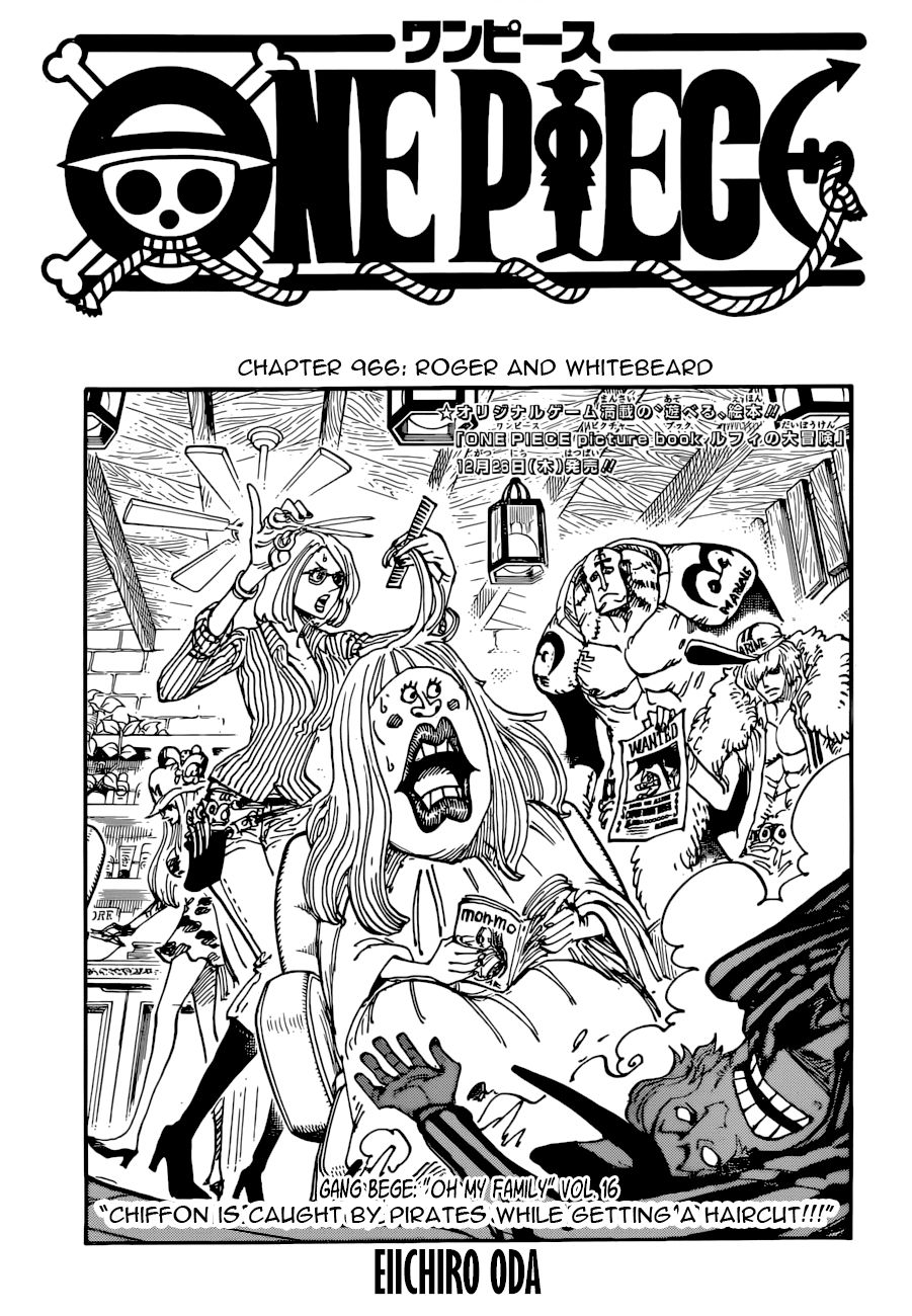 One Piece, Chapter 966 - Vol. 92 Ch. 966 - Roger and Whitebeard image 01