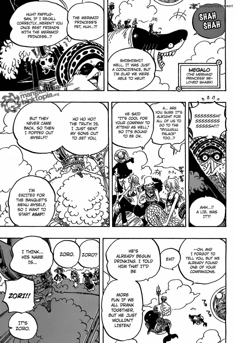 One Piece, Chapter 612 - Brought By The Shark They Saved image 09