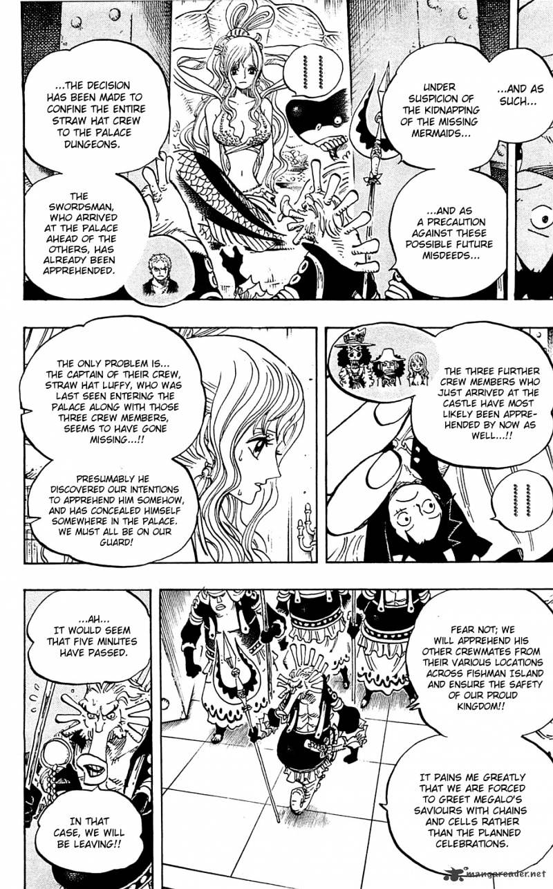 One Piece, Chapter 613 - The Mermaid Princess in Koukaku Tower image 08