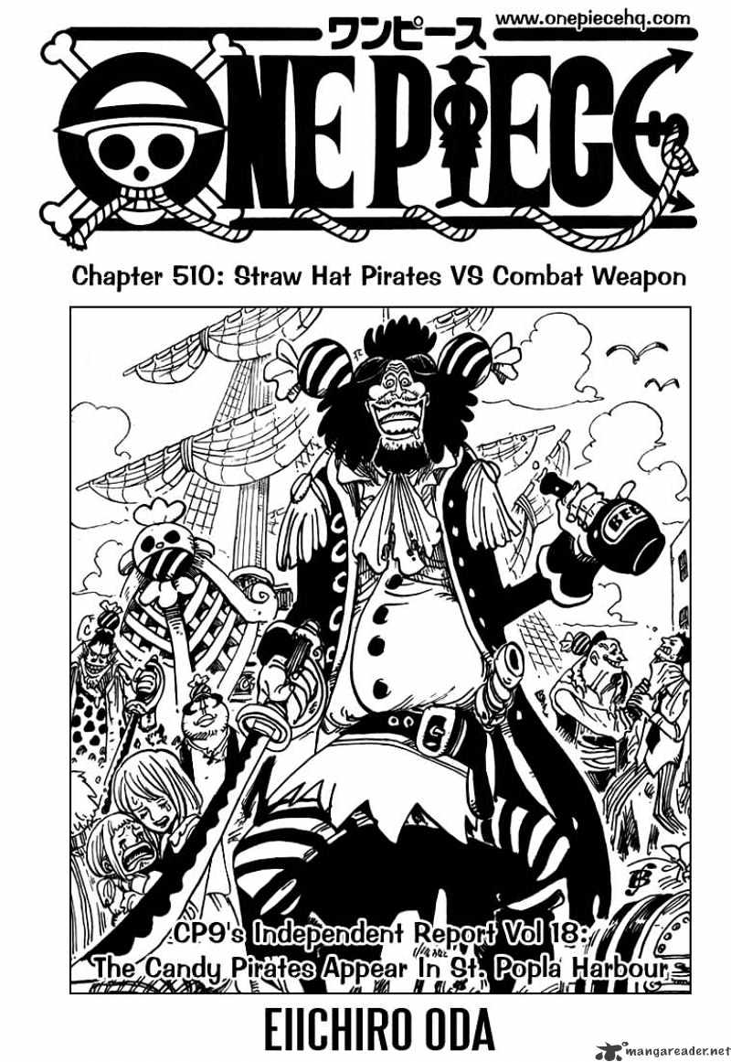 One Piece, Chapter 510 - Straw Hat Pirates vs Combat Weapon image 02