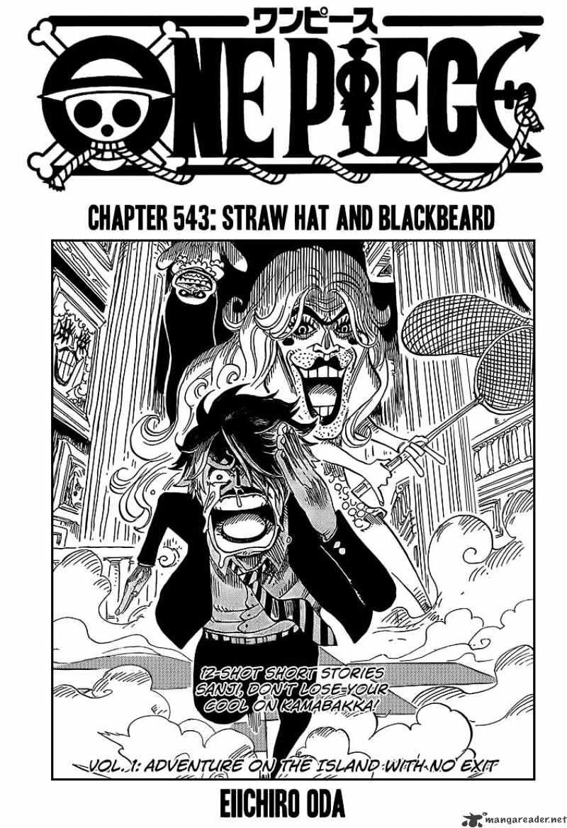 One Piece, Chapter 543 - Strawhat and Blackbeard image 01