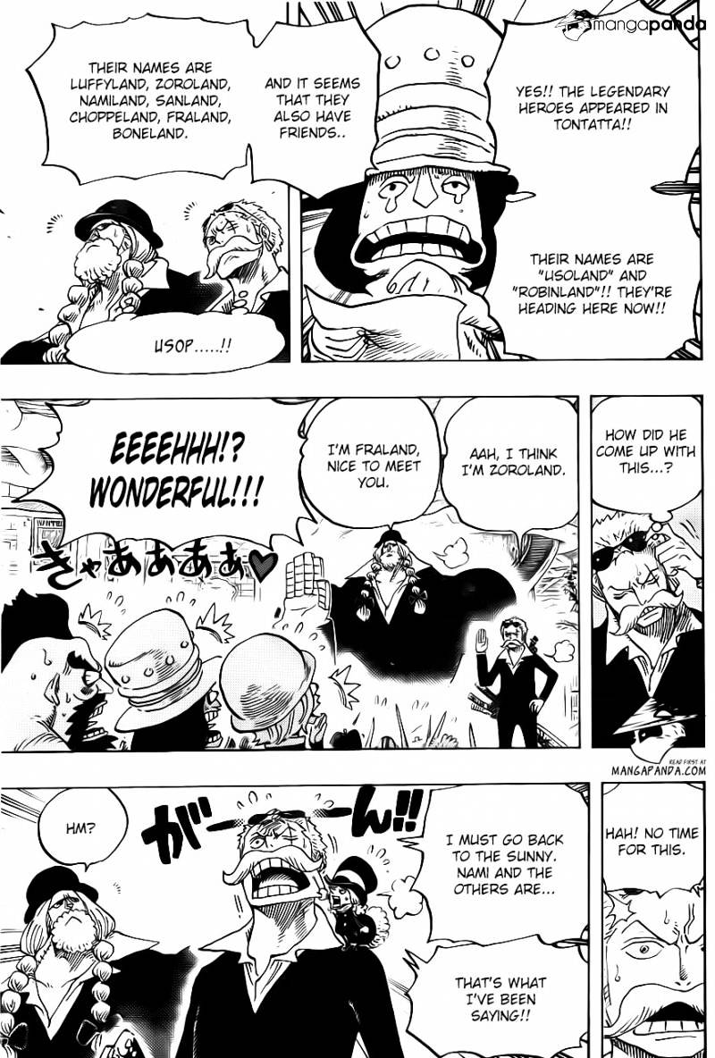 One Piece, Chapter 718 - The Riku kingdom army of the flower garden image 11