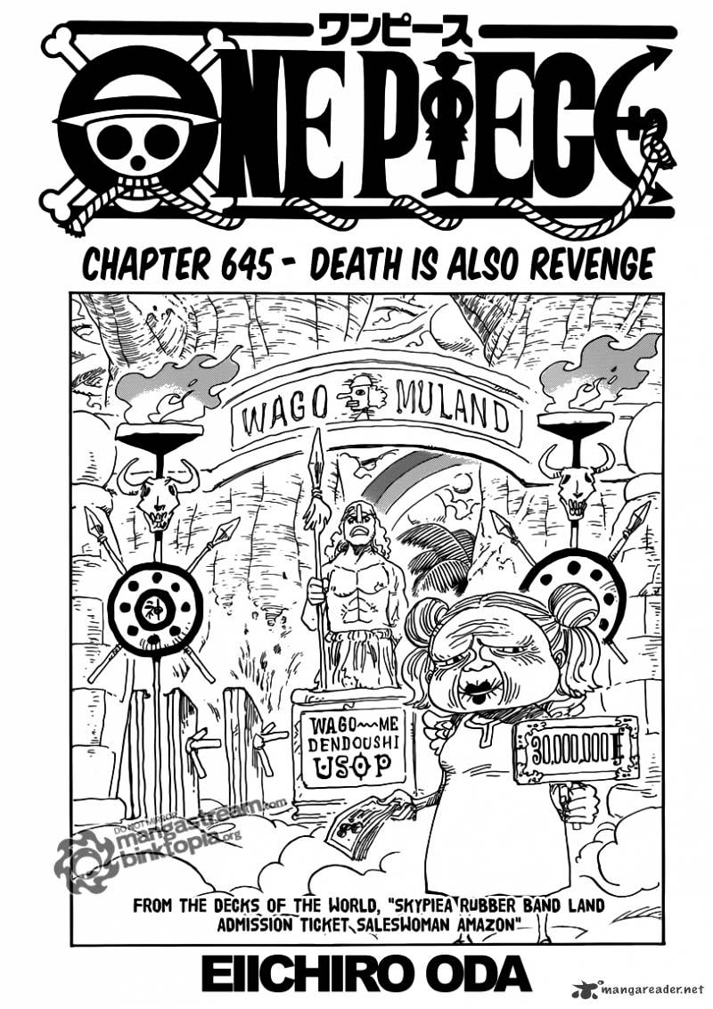 One Piece, Chapter 645 - Death is Also Revenge image 01