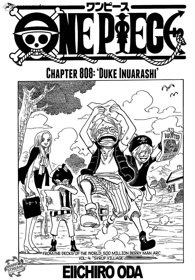 One Piece, Chapter 808 - Duke Inuarashi image 01