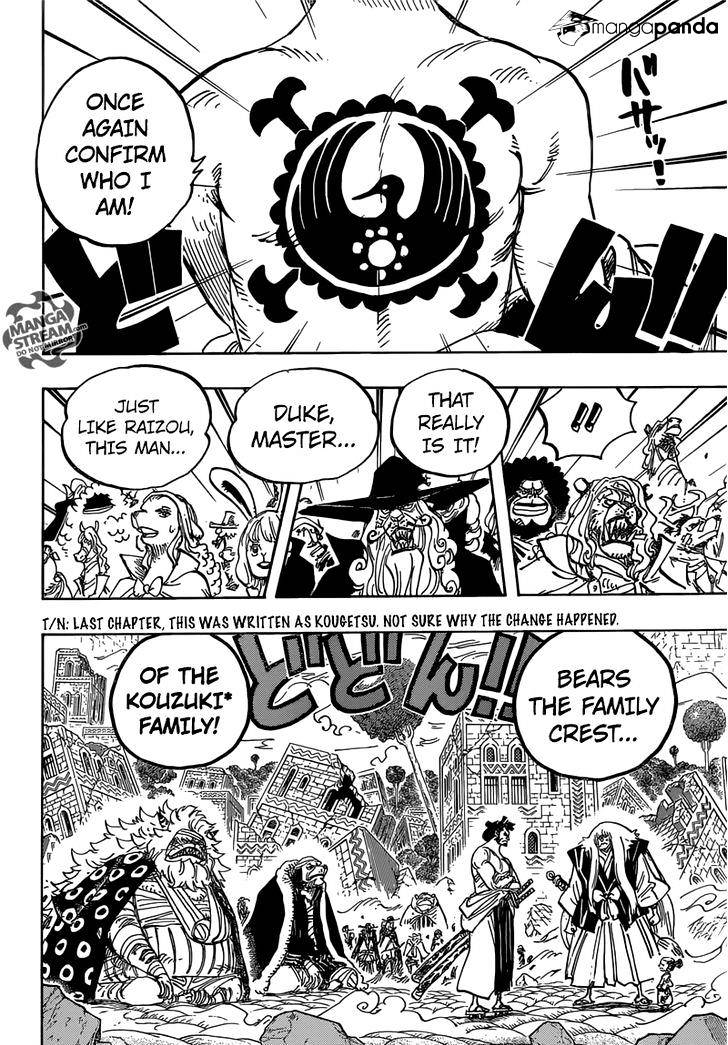 One Piece, Chapter 817 - Raizou Of The Mist image 04