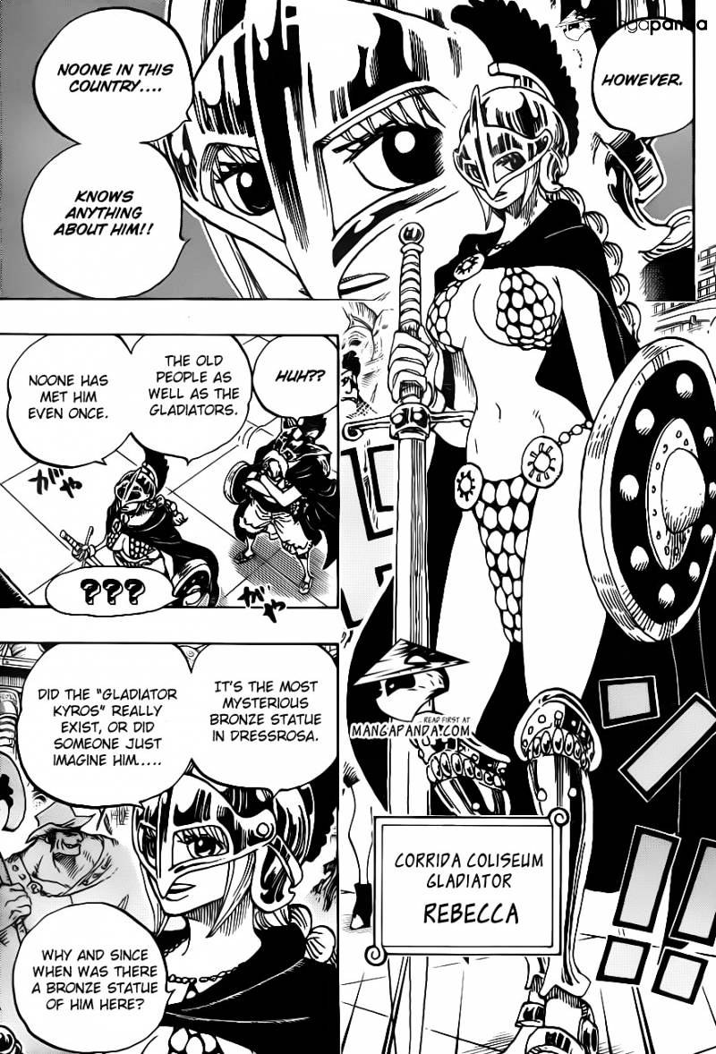One Piece, Chapter 704 - The statue of Kyros and Lucy image 17