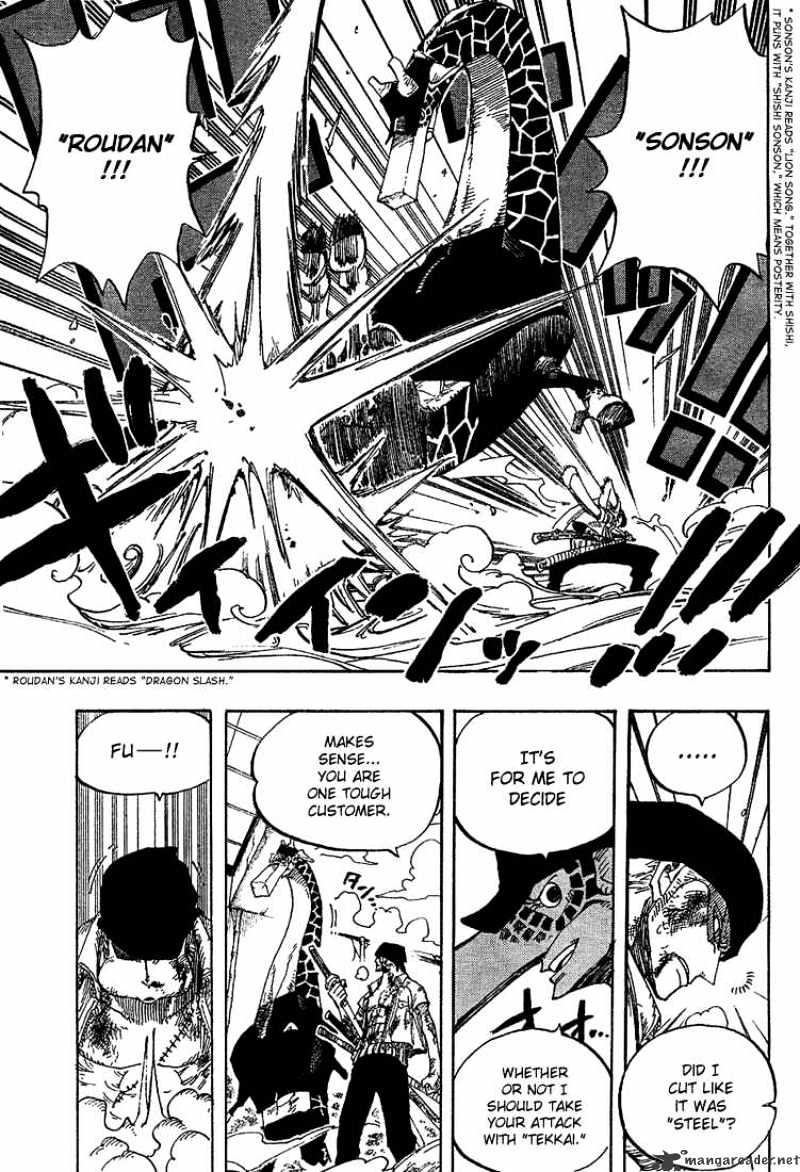 One Piece, Chapter 416 - Zoro Vs Kaku image 17
