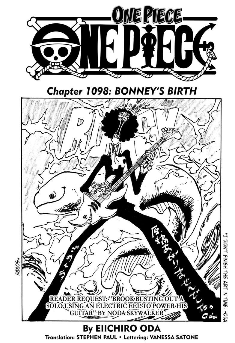 One Piece, Chapter 1098 image 01
