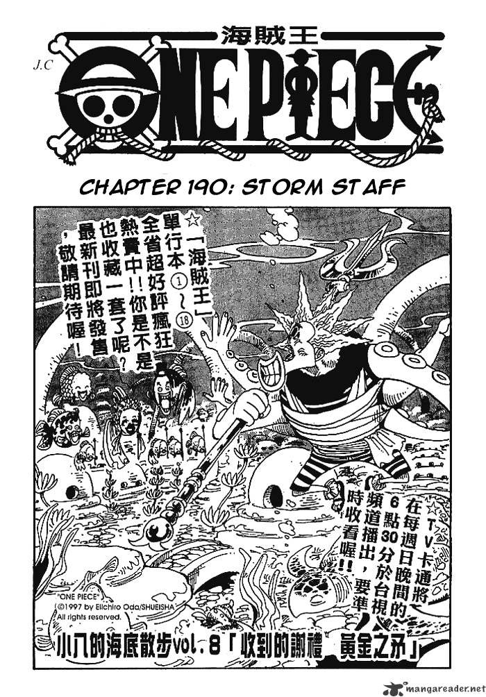 One Piece, Chapter 190 - Storm Staff image 01