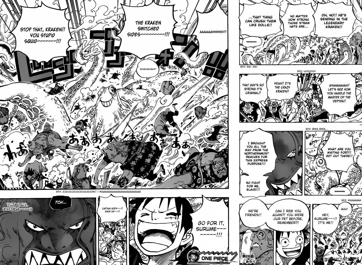 One Piece, Chapter 635 - So Grotesque I Could Fly image 17