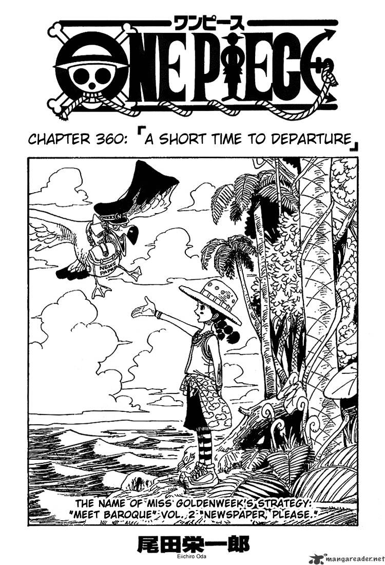 One Piece, Chapter 360 - A Short Time To Departure image 01
