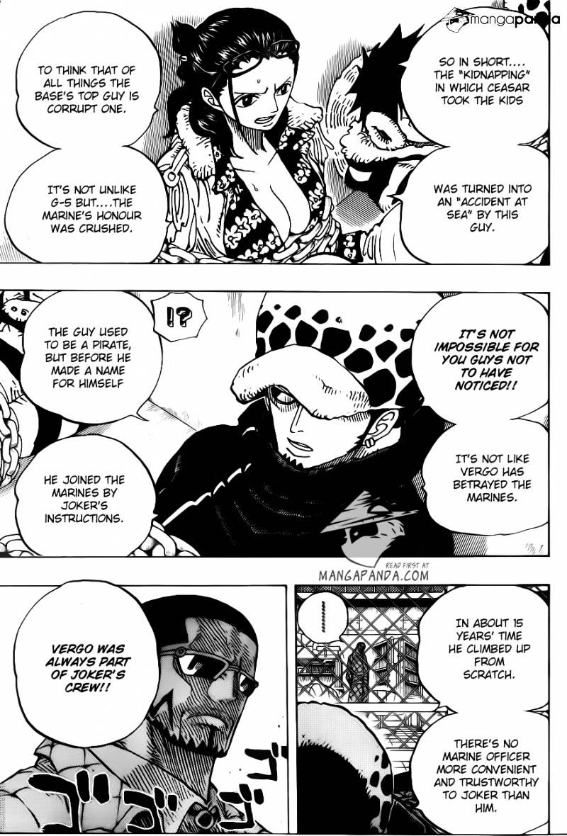 One Piece, Chapter 673 - Vergo And Joker image 17