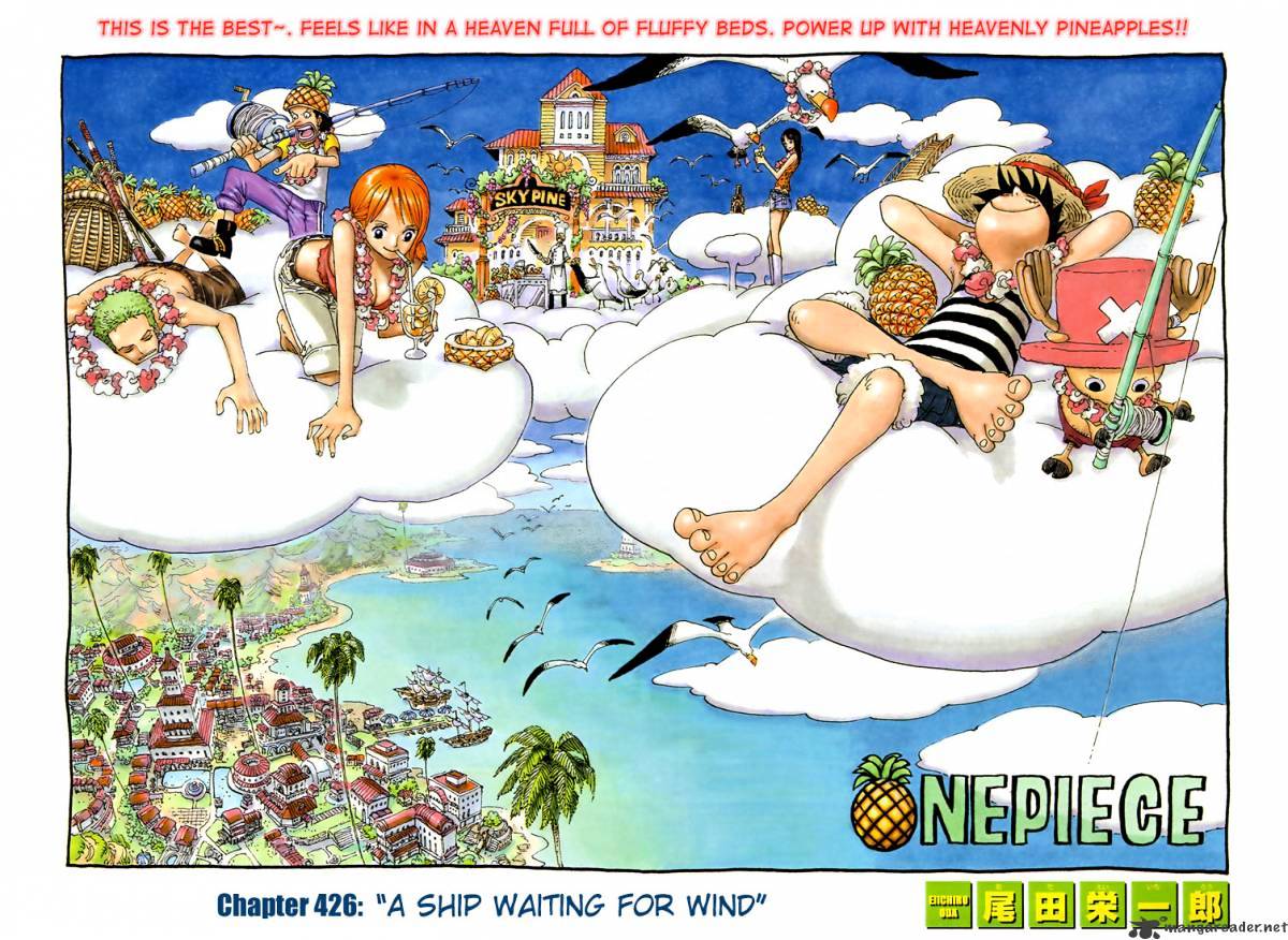 One Piece, Chapter 426 - A Ship Waiting For Wind image 01