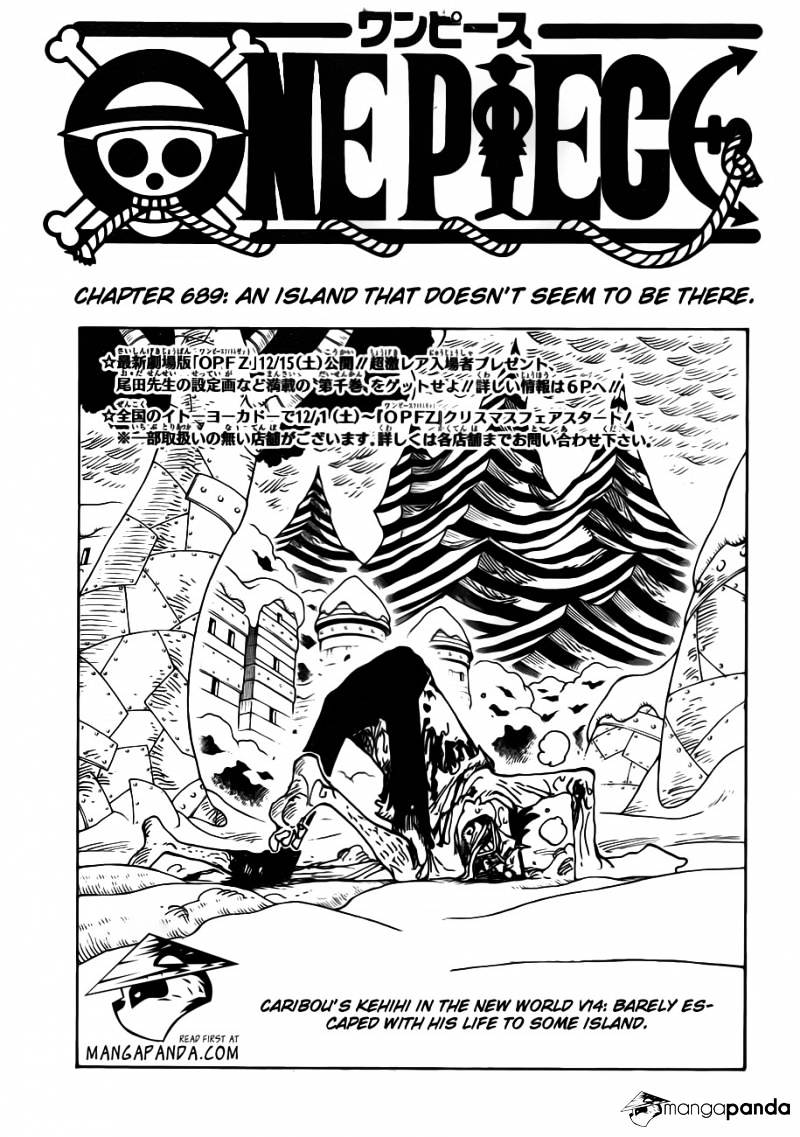 One Piece, Chapter 689 - An island that doesn’t seem to be there image 03