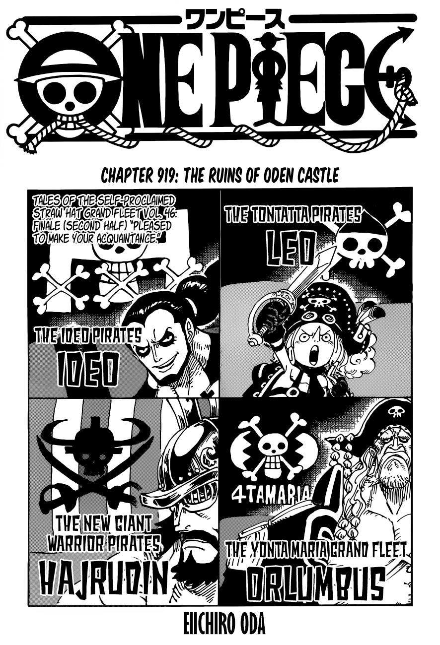 One Piece, Chapter 919 - The ruins of Oden Castle image 01
